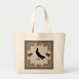 Vintages Retro mit Spitzen und Blume auftragen Jumbo Stoffbeutel