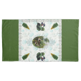 Vintages Retro mit Spitzen und Blume auftragen Kissenbezug