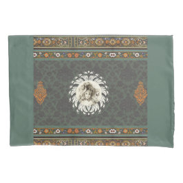 Vintages Retro mit Spitzen und Blume auftragen Kissenbezug