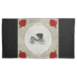 Vintages Retro mit Spitzen und Blume auftragen Kissenbezug