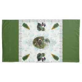 Vintages Retro mit Spitzen und Blume auftragen Kissenbezug