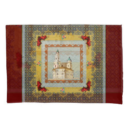 Vintages Retro mit Spitzen und Blume auftragen Kissenbezug