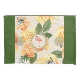 Vintages Retro mit Spitzen und Blume auftragen Kissenbezug