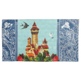 Vintages Retro mit Spitzen und Blume auftragen Kissenbezug