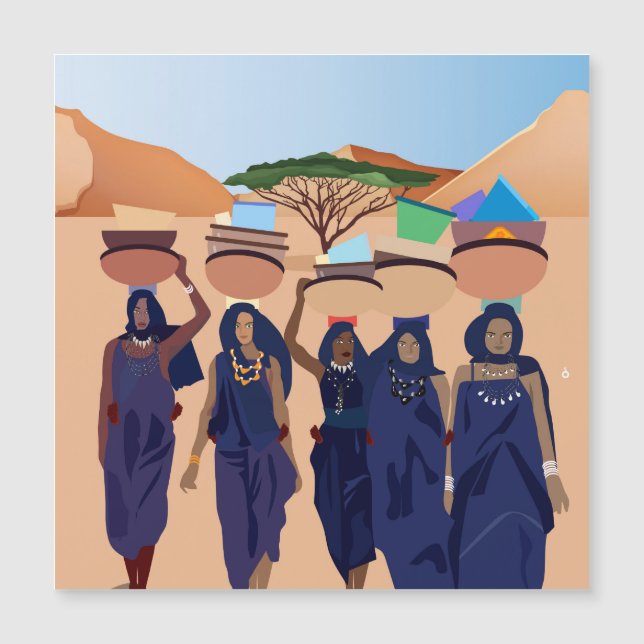 Vintages Retro mit Spitzen und Blume auftragen Magnetkarte (Vorderseite)