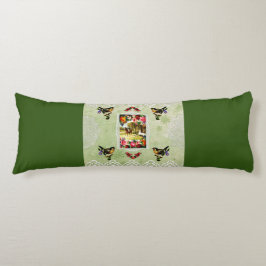 Vintages Retro mit Spitzen und Blume auftragen Seitenschläferkissen