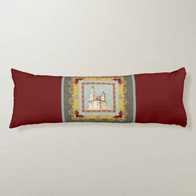 Vintages Retro mit Spitzen und Blume auftragen Seitenschläferkissen (Vorderseite)