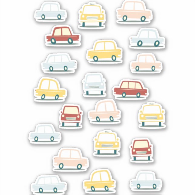 Vintages Retro-Motorfahrzeug Aufkleber (Vorderseite)