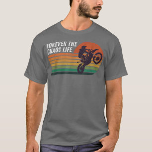Vintages Retro-Motorrad für immer The Chaos Life b T-Shirt