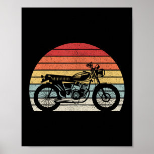 Vintages Retro-Motorrad Poster