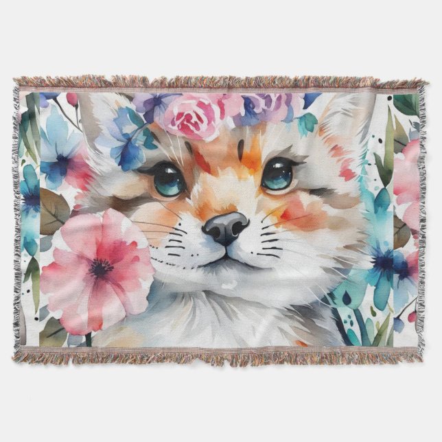 Vintages Retro-niedliches Design für Kinder Decke (Vorderseite)