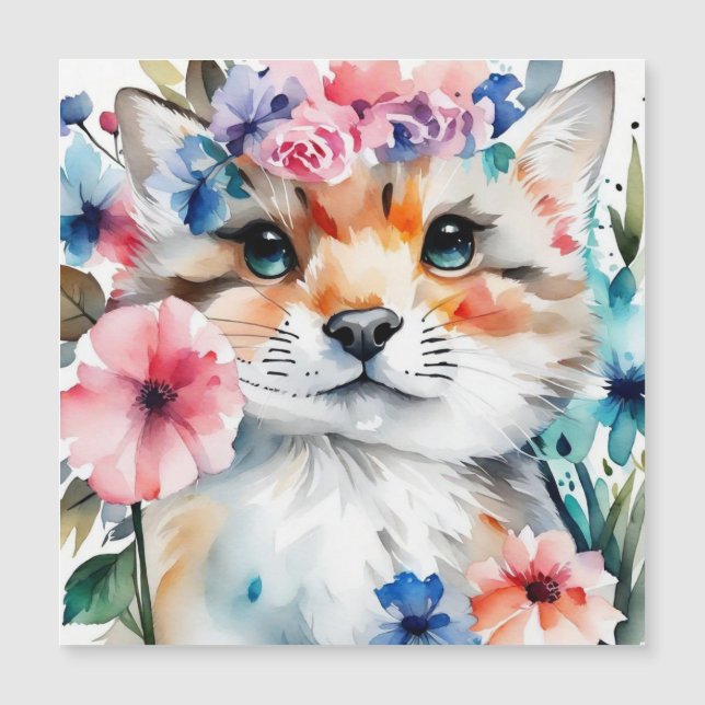 Vintages Retro-niedliches Design für Kinder Magnetkarte (Vorderseite)