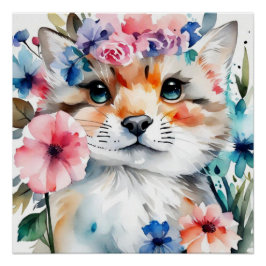 Vintages Retro-niedliches Design für Kinder Poster