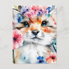 Vintages Retro-niedliches Design für Kinder Postkarte