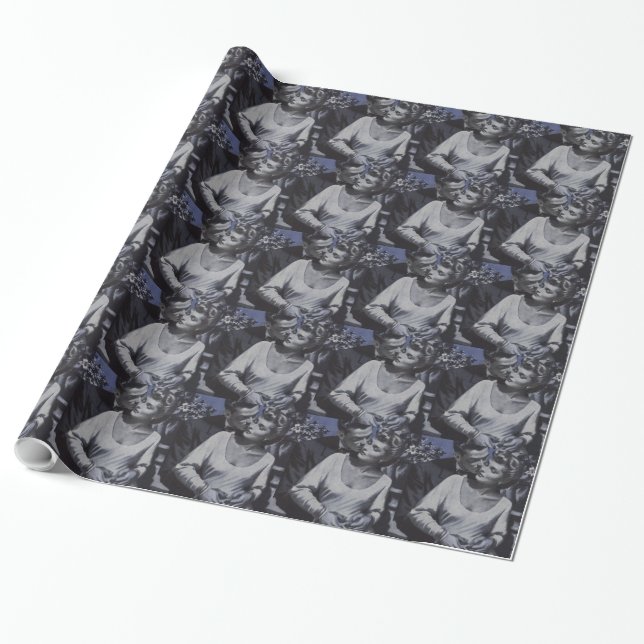 Vintages Retro-Paar Geschenkpapier (Ungerollt)