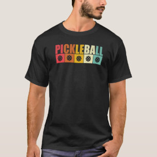 Vintages Retro-Paddel-Silhouette-Muster T-Shirt