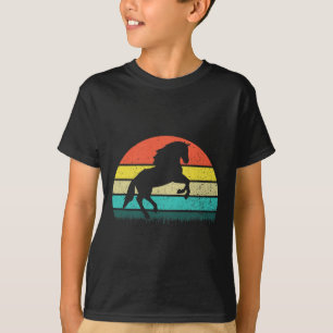 Vintages Retro-Pferd Lover Design Reiten T-Shirt