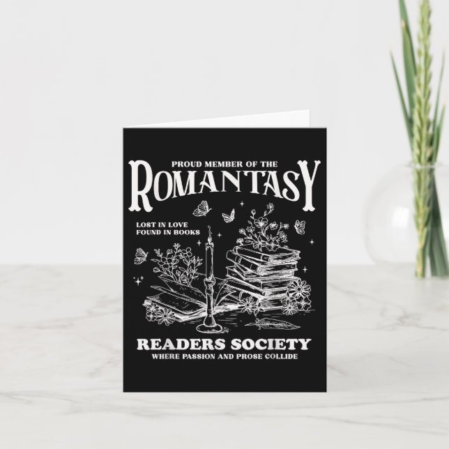 Vintages Retro-Proud-Mitglied des Romantasy Reader Karte (Vorderseite)
