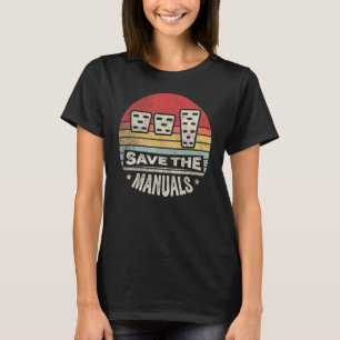 Vintages Retro Rette Handbücher zum Umschalt-Versc T-Shirt