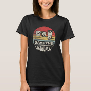 Vintages Retro Rette Handbücher zum Umschalt-Versc T-Shirt