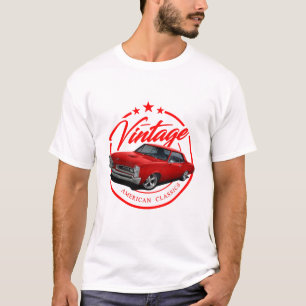 Vintages Retro-Rotes GTO T-Shirt