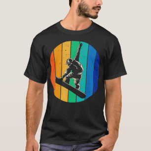 Vintages Retro-Snowboard Sunset Snowboard T-Shirt