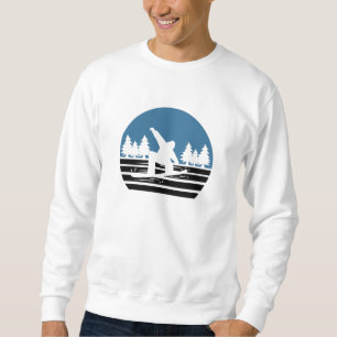 Vintages Retro-Snowboarden Sweatshirt