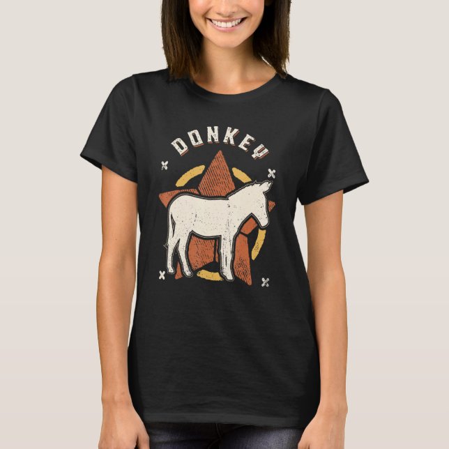 Vintages Retro-Tier T-Shirt (Vorderseite)