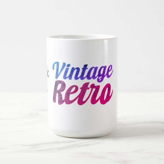 Vintages Retro-Typografie-Design - Kaffeetasse (Mittel)