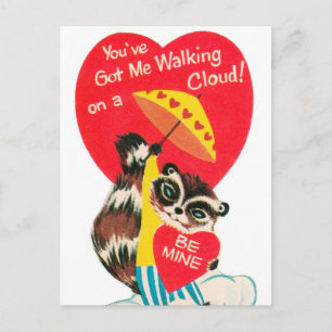 Vintages Retro Valentine Feiertagspostkarte