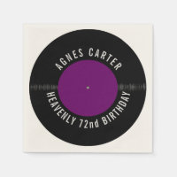 Vintages Retro Vinyl Record Personalisiertes Party