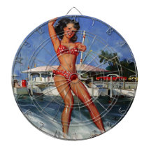 Vintages Retro Water Ski Pingirl