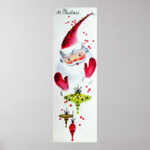 Vintages Retro Weihnachts-Weihnachtsgeschenk Poster