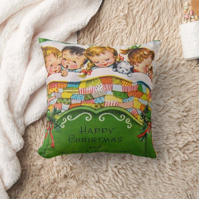 Vintages Retro-Weihnachtskinderzimmer Dekoration K Kissen (Decke)