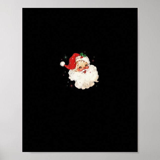 Vintages Retro-Weihnachtspulli Poster (Vorne)