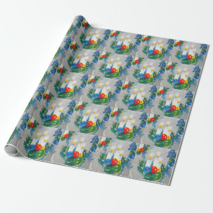 Vintages Retro-Weihnachtswrapping Paper aus den 50 Geschenkpapier