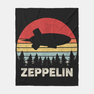 Vintages Retro Zeppelin Shirt Dirigiable Luftschif Fleecedecke