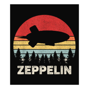 Vintages Retro Zeppelin Shirt Dirigiable Luftschif Fotodruck