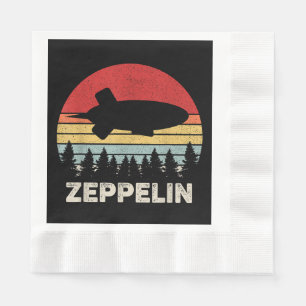 Vintages Retro Zeppelin Shirt Dirigiable Luftschif Serviette