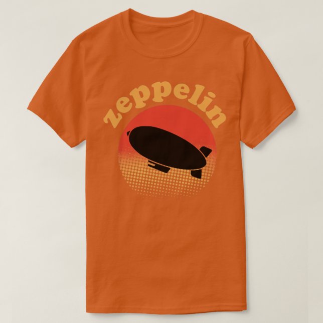 Vintages Retro Zeppelin T Dirigible Airship19 T-Shirt (Design vorne)