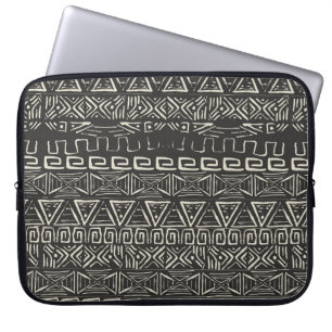 Vintages Retromuster. Aztekischer Hintergrund. Laptopschutzhülle