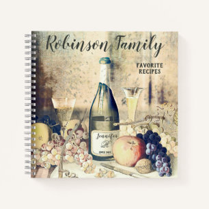 Vintages Rezept Notizbuch