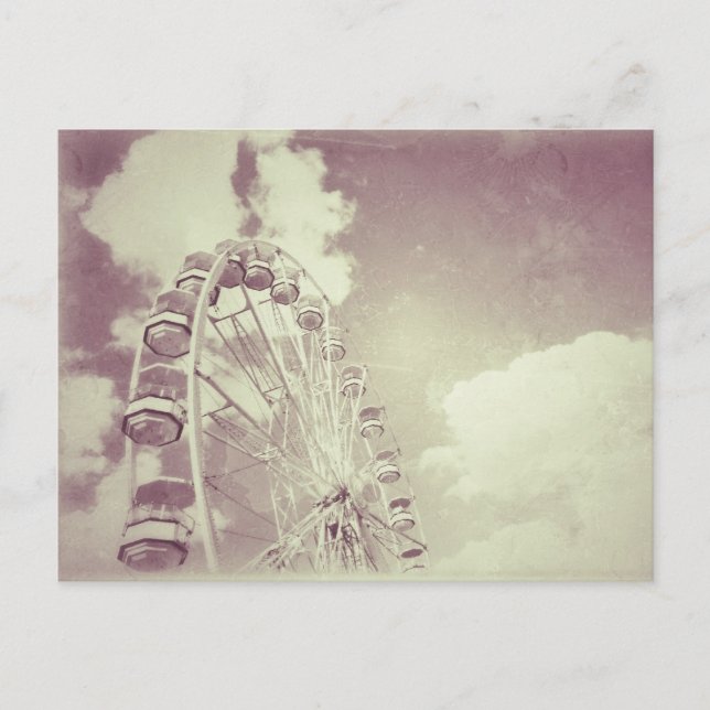 Vintages Riesenrad - Postkarte (Vorderseite)