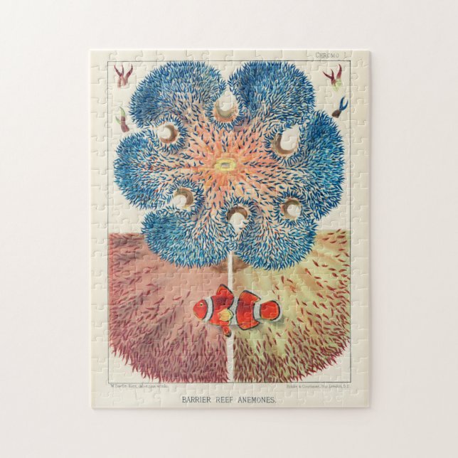 Vintages Riff Anemones Carol Fish Puzzle (Vertikal)