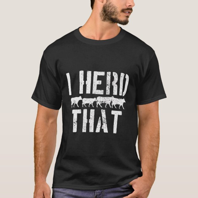 Vintages Rindfleisch Metzger Bauer Geschenk T-Shirt (Vorderseite)