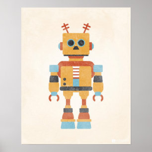 Vintages Robot Poster