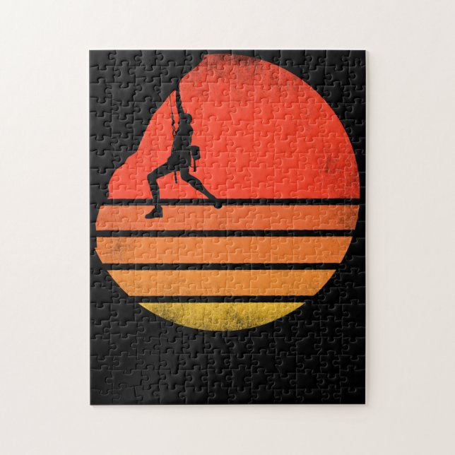 Vintages Rock Climbing Boulding Puzzle (Vertikal)