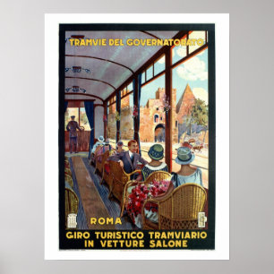 Vintages Rom der 20er Jahre Italienische Reise Poster