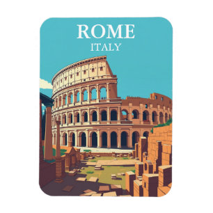 Vintages Rom Kolosseum Italien Reisen Souvenir Magnet