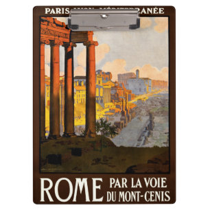 Vintages Rom - Reisen nach Italien Klemmbrett